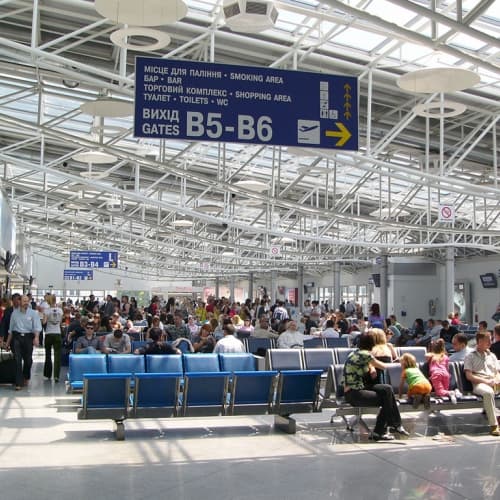 Cresce il traffico passeggeri dell'aeroporto di Kiev