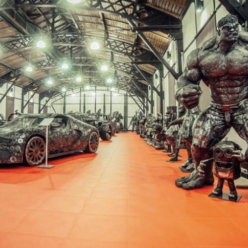 У Києві проходить унікальна виставка сталевих фігур з металолому