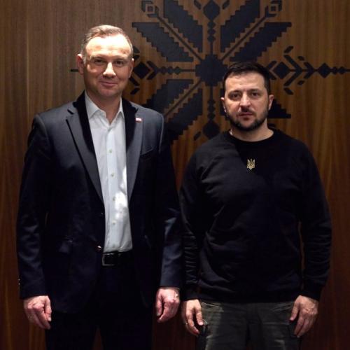 Zelensky incontra il Presidente polacco Duda